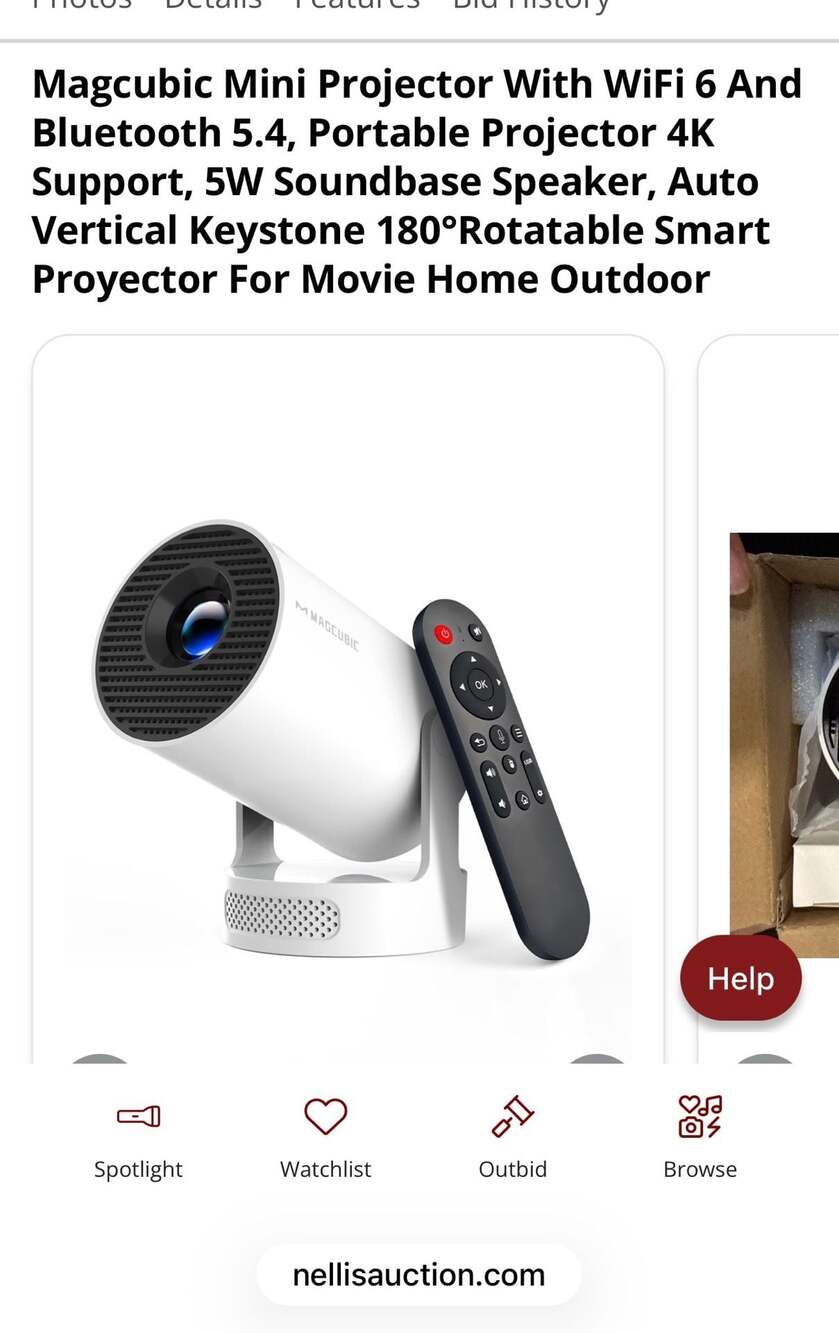 Magcubic HY300 Pro Mini Projector with WiFi 6, Bluetooth 5.4, 4K Support, 180&de